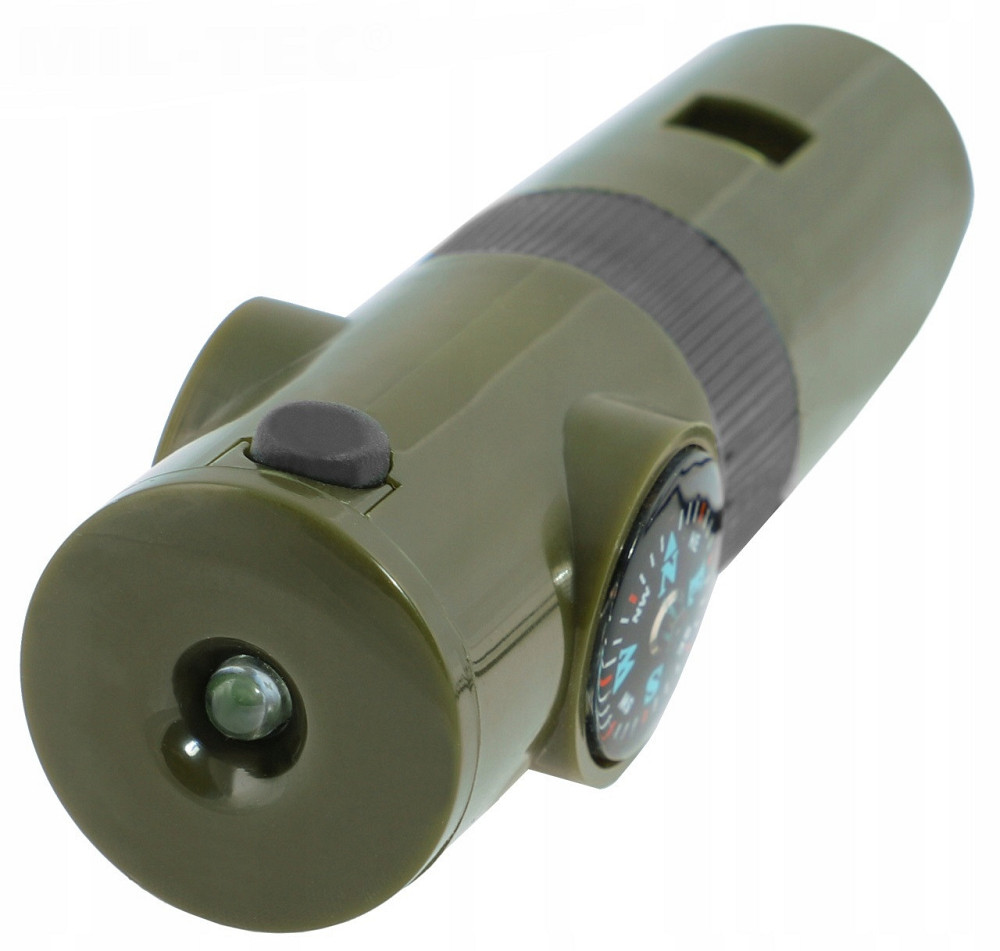 Многофункциональный Спасательный свисток 6в1 с веревкой Mil-Tec от Sturm (16328401) Olive Нововолынск - изображение 6