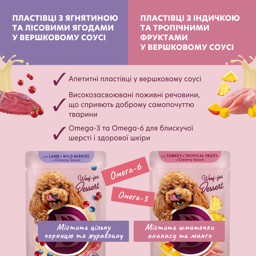 Набір №1 вологого корму для дорослих собак Делікшес Delickcious (4 шт - 4 різних смаки), 330 г Вінниця - фото 4