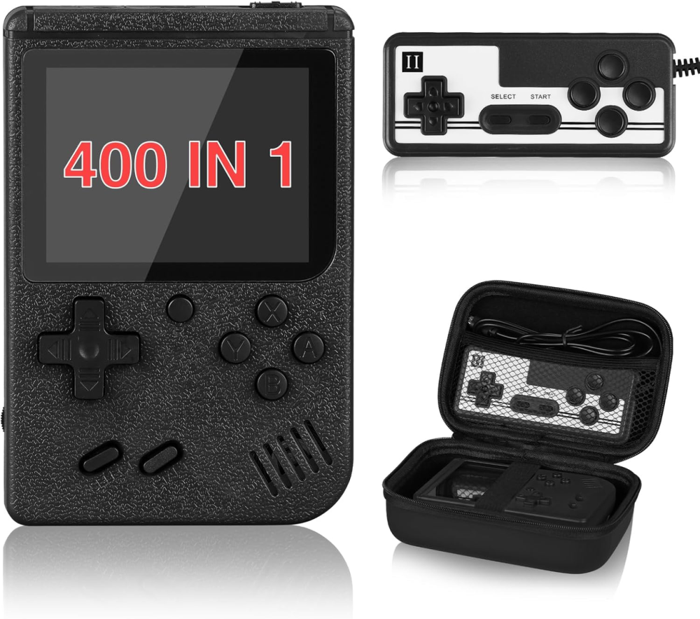 Портативная ретро-консоль Vaomon 3″, 500+ FC игр, AV для ТВ, 2 игрока, джойстик, защитный кейс, черная Киев - изображение 17