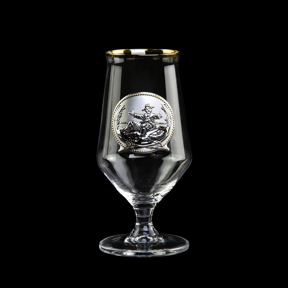 Набір для пива “FISHERMAN” 6 келихів 470 мл, кришталь, золото Рівне - фото 5