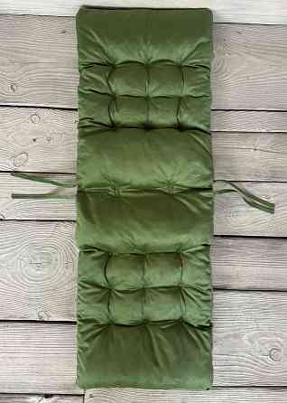 Подушка для стільців (40x120х4 см) подвійна Decorator Флокс колір зелений 84-160 Київ