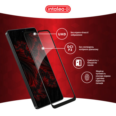 Стекло защитное Intaleo Full Glue Xiaomi Poco C50 Black (1283126589683) Винница - изображение 4