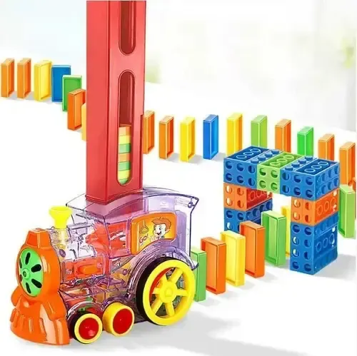 Конструктор игрушка-поезд домино, DOMINO Happy Truck sciries COLORS 60 деталей Коломия - фото 1