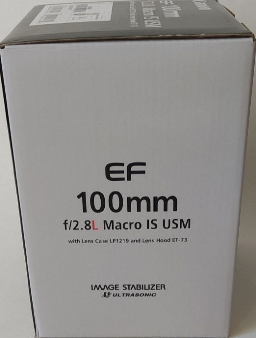 Объектив Canon EF 100mm. F/2.8L Macro IS USM Новый! Киев - изображение 1