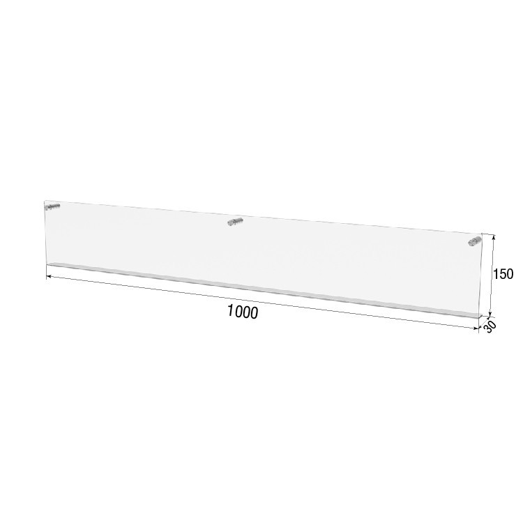 Полиця EKOSTAR настінна 1000х150х30 Київ - фото 3