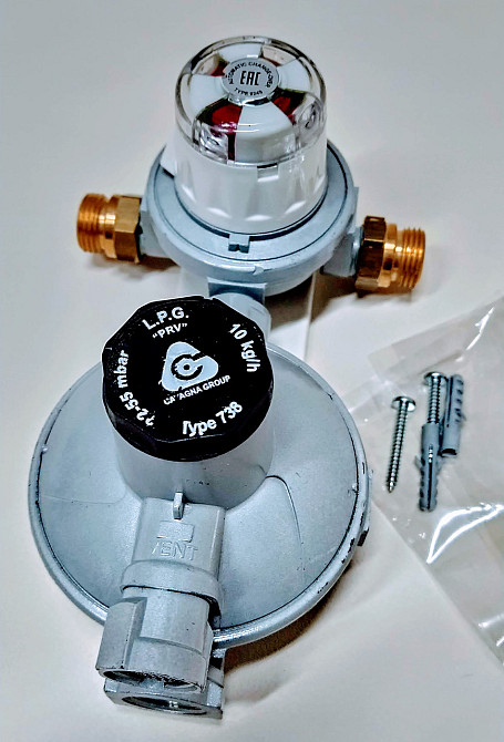 Редуктор Регулятор-автоматичний перемикач пропановий рампа CAVAGNA (Італія ) Type 738 Київ - фото 4