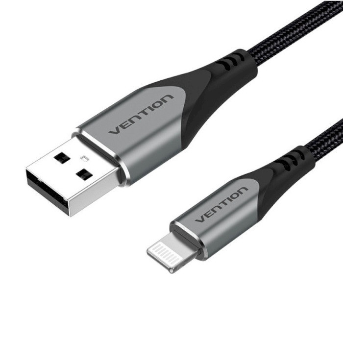 Кабель Vention USB-A на Lightning 1м, серый Киев - изображение 4