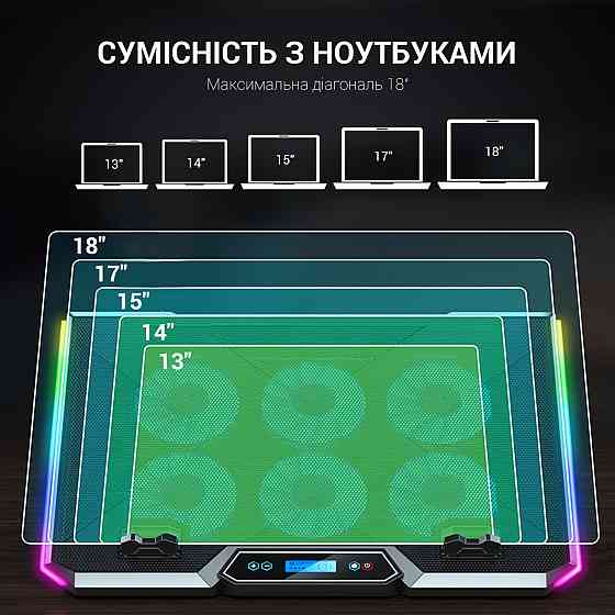 Підставка для ноутбука GamePro CP890 Чорний Харьков
