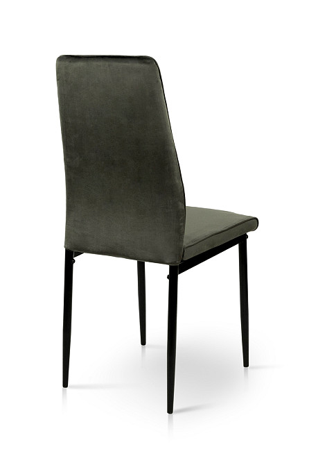 Стілець Річь, чорний/велюр графітовий Київ - фото 3