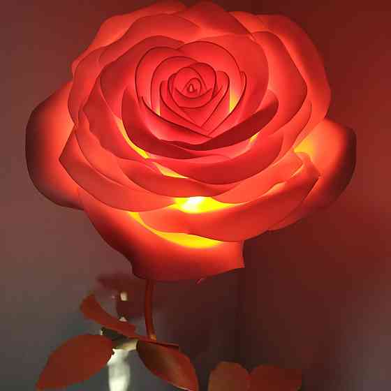 Торшер-нічник "Кремова троянда" Дніпро