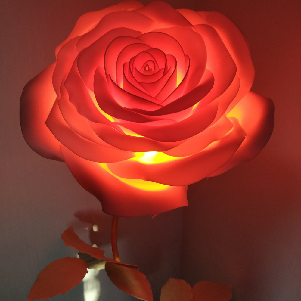 Торшер-нічник "Кремова троянда" Дніпро - фото 3