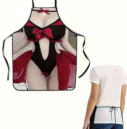 Фартух жіночий кухонний з малюнком жінки 80 на 60 см різнобарвний Київ