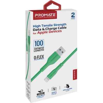 Дата кабель USB 2.0 AM to Lightning 1.0m 2A xCord-Ai green Promate (xcord-ai.green) Вінниця