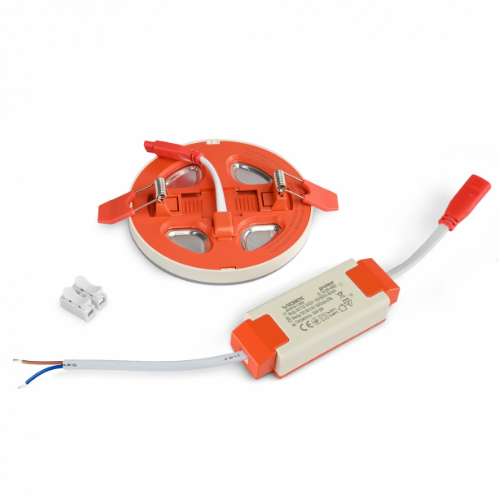 LED Світильник врізний 6W+3W 5000+2700К з декоративною підсвіткою VL-DL4R-0652 Videx Житомир