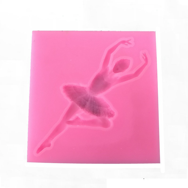 Форма силіконова Балерина 84 на 84 мм рожевий Київ - фото 3