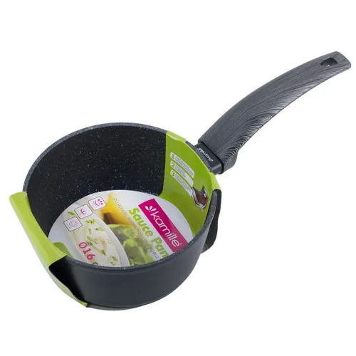 Ковш алюміній 1,3л d16см а/п Black marble 4125 KAMILLE Житомир - изображение 4