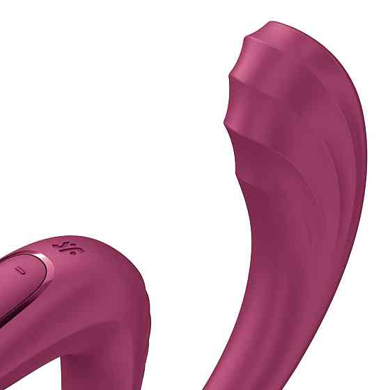 Вагинально-клиторальный вибратор Satisfyer G for Goddess 3 Wine Red, 2 мотора Sex Aura Киев