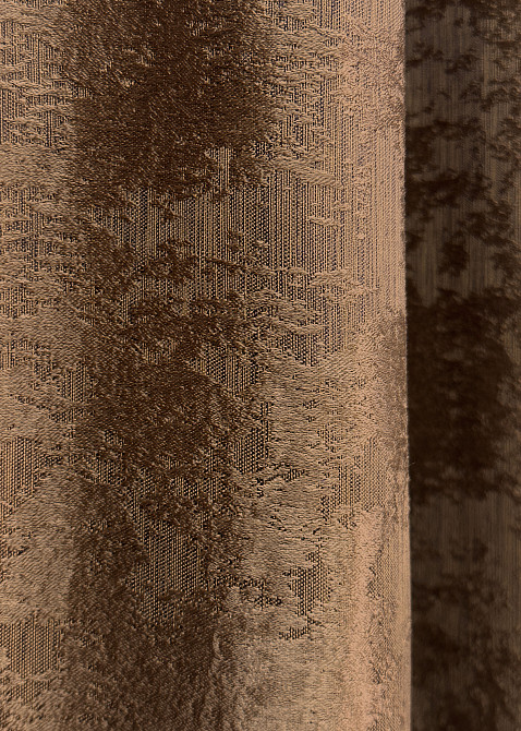 Комплект готовых штор VR-Textil Жакард Sultan XO № 1827ш Коричневый 200х275 см 2 шт (32-145) Киев - изображение 8