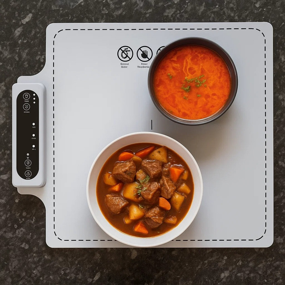 Коврик силиконовый на кухню для подогрева и размораживания пищи, напитков,готовых блюд детских бутылочек Каменец-Подольский - изображение 4