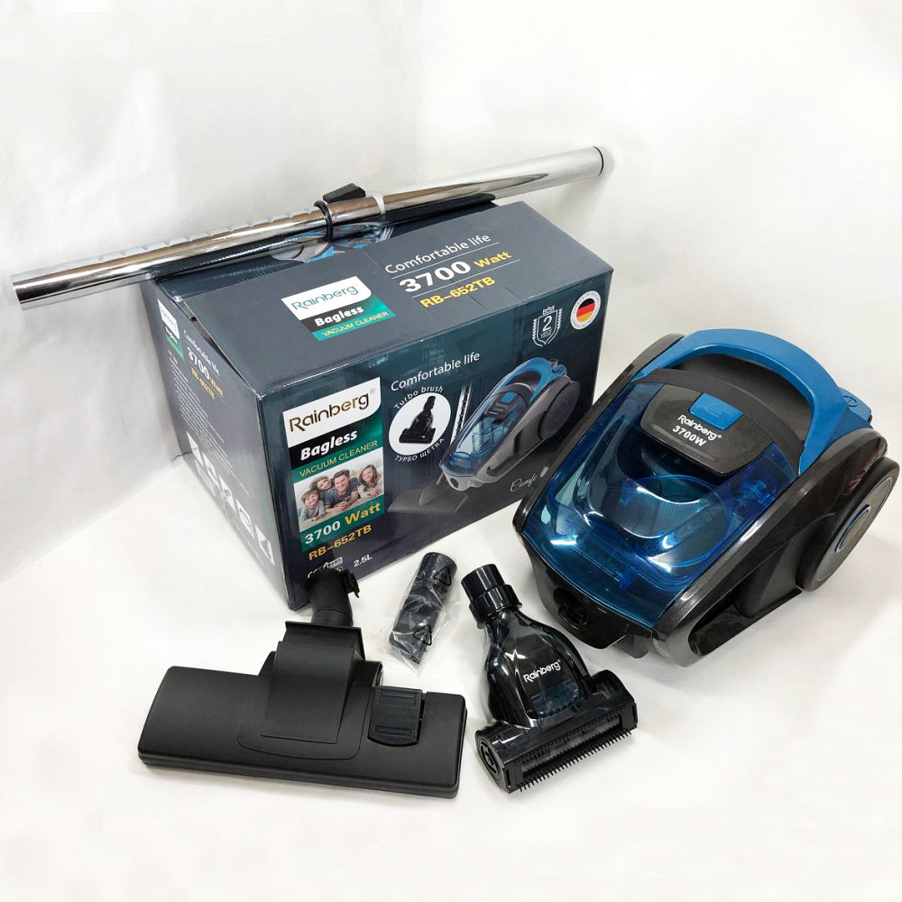 Хозяйственный пылесос для дома Rainberg RB-652 3700 Вт, Контейнерный колбовый пылесос циклонного типа TZ-47 Львов - изображение 16