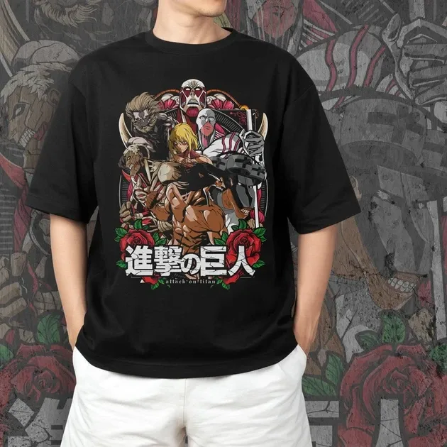 Футболка чоловіча з  принтом Атака титанов Титани Розмір 48 Anime0894 Дніпро - фото 4