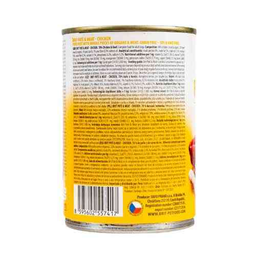 Корм влажний Brit Care Pate and Meat для дорослих собак з куркою 400 г Київ