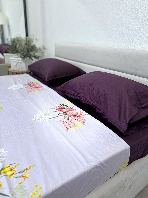 Ecotton Комплект постільної білизни Ecotton двоспальний 180х215 см сірий (20096АВ) Коломыя - изображение 4