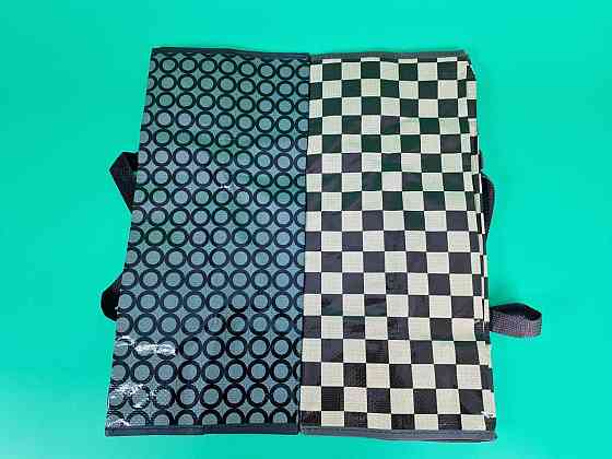 Сумка господарська, поліпропіленова, з кольоровим малюнком No2 Шахи+круги (44x38x18) (1 шт.) Харків