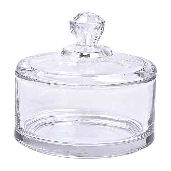 Yiwu Цукерниця з кришкою Ø 10 см скляна HP-YH-24 Київ