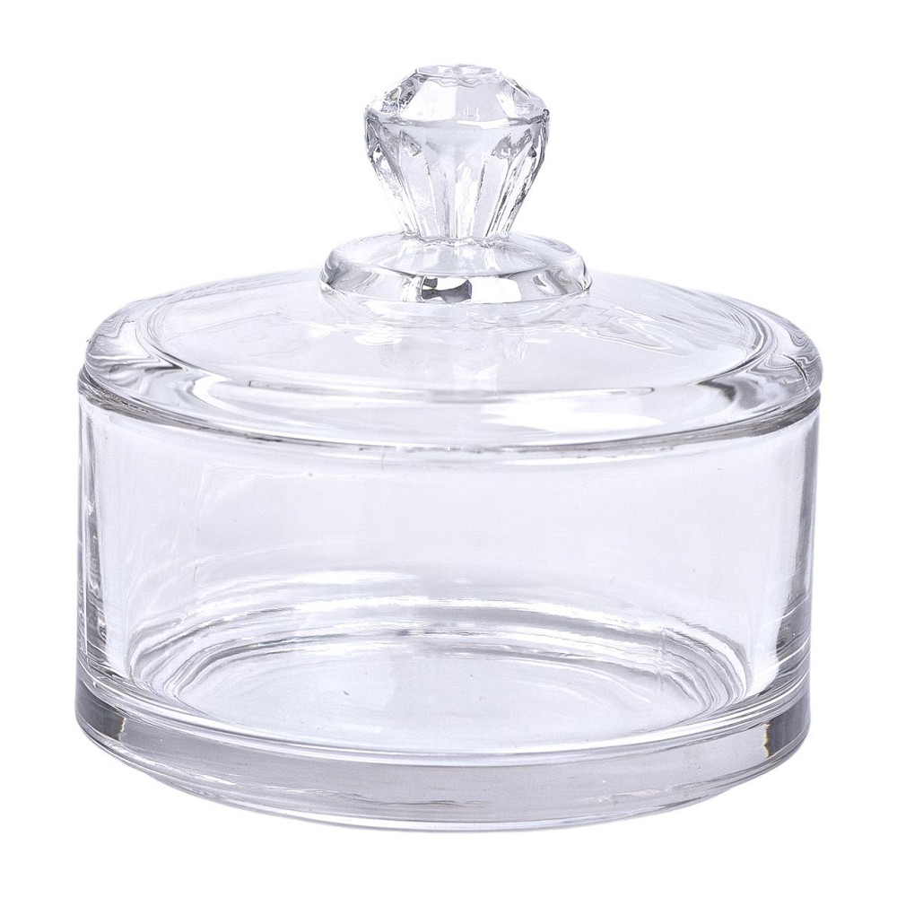 Yiwu Цукерниця з кришкою Ø 10 см скляна HP-YH-24 Київ - фото 2