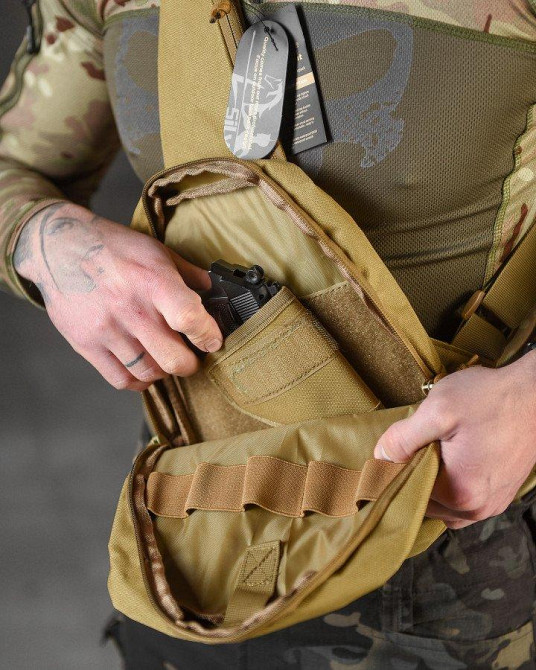 Нагрудна сумка-катура Silver knight coyot ВТ3951 Одеса - фото 5