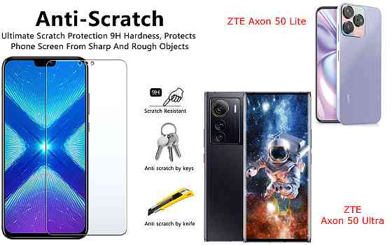 Защитное стекло NeoGlass для ZTE Axon 50 Lite, ZTE Axon 50 Ultra – ультрапрозрачное и устойчивое Киев