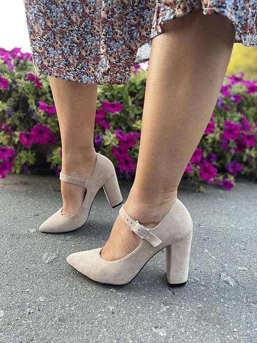 Туфлі жіночі SEE SEVEN 283/9534 пудра (весна-осінь, замша натуральна) (3534) лише 36р.38р. 38 Коломыя - изображение 1