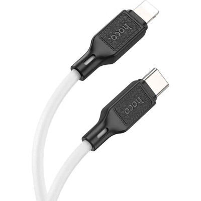 Дата кабель USB-C to Lightning 1.0m Cool silicone PD 20W X90 white HOCO (6931474788399) Винница - изображение 2