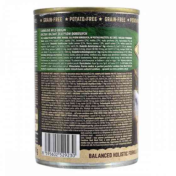 Влажный корм Carnilove Duck & Pheasant для собак, утка и фазан, 400 г Винница