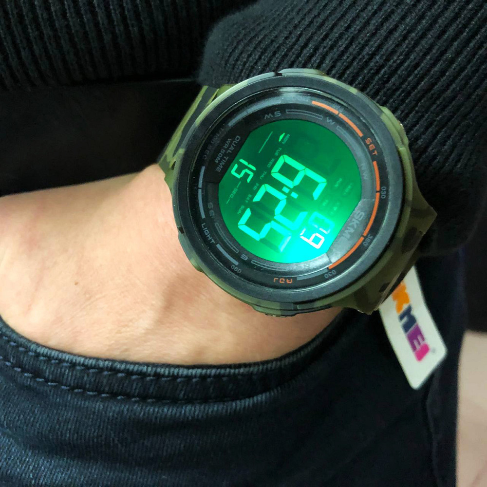 Наручний годинник для військових SKMEI 1841CMGN, Годинники кварцові армійські, UJ-376 Водонепроникний годинник Київ - фото 8