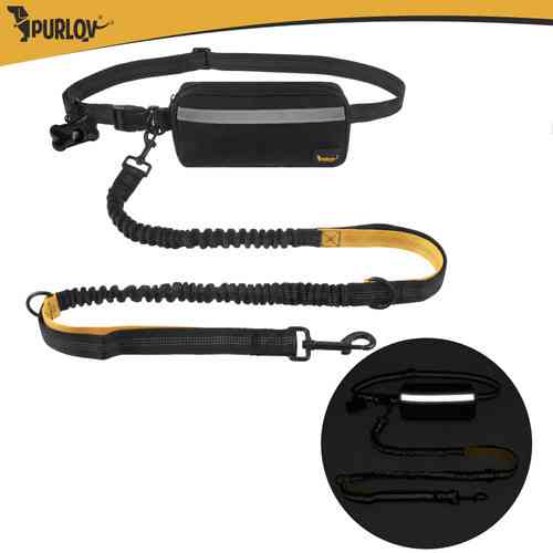 Поясной ремень с поводком для бега с животными до 50 кг Purlov (24689) Нововолынск