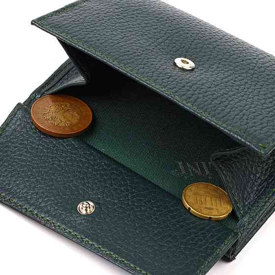 Місткий гаманець для жінок середнього розміру з натуральної шкіри CANPELLINI 21812 Зелений Київ