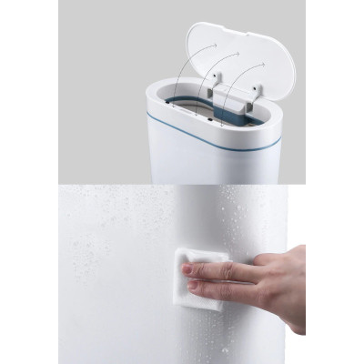 Контейнер для сміття JAH Сенсорний Овальний Сірий 8 л (6605) Вінниця - фото 10