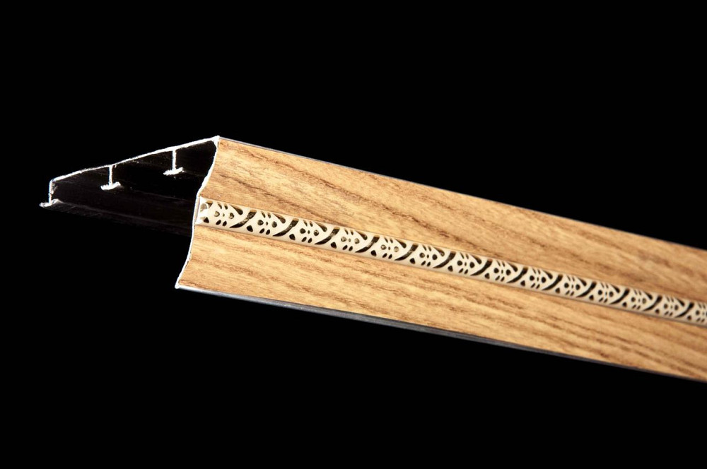 Алюминиевый карниз тройной БР-03 Дуб ясный 3 Бровары - изображение 2