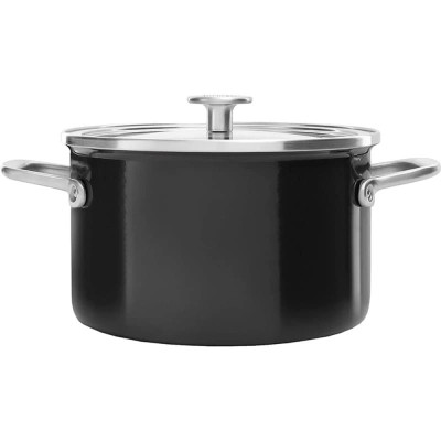 Кастрюля KitchenAid Steel Core 24 см 6 л матовий чорний (CC006001-001) Винница - изображение 2