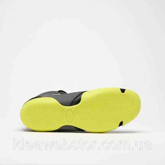 Боксерки Leone Premium Black/Lime мужские боксерские ботинки для бокса тренировок и ринга легкие с противоскользящей подошвой 40 Киев