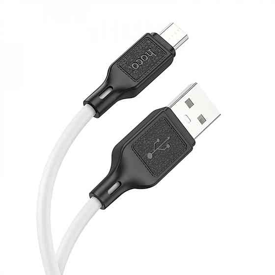 Кабель HOCO X90 Cool silicone charging data cable for Micro White Київ