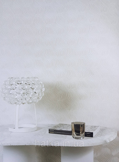 Шовілові на флізеліні Grandeco Illusion метрові блакитні хвилі Київ - фото 1