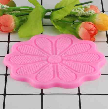 Молд силиконовый Цветок 97 мм розовый Киев