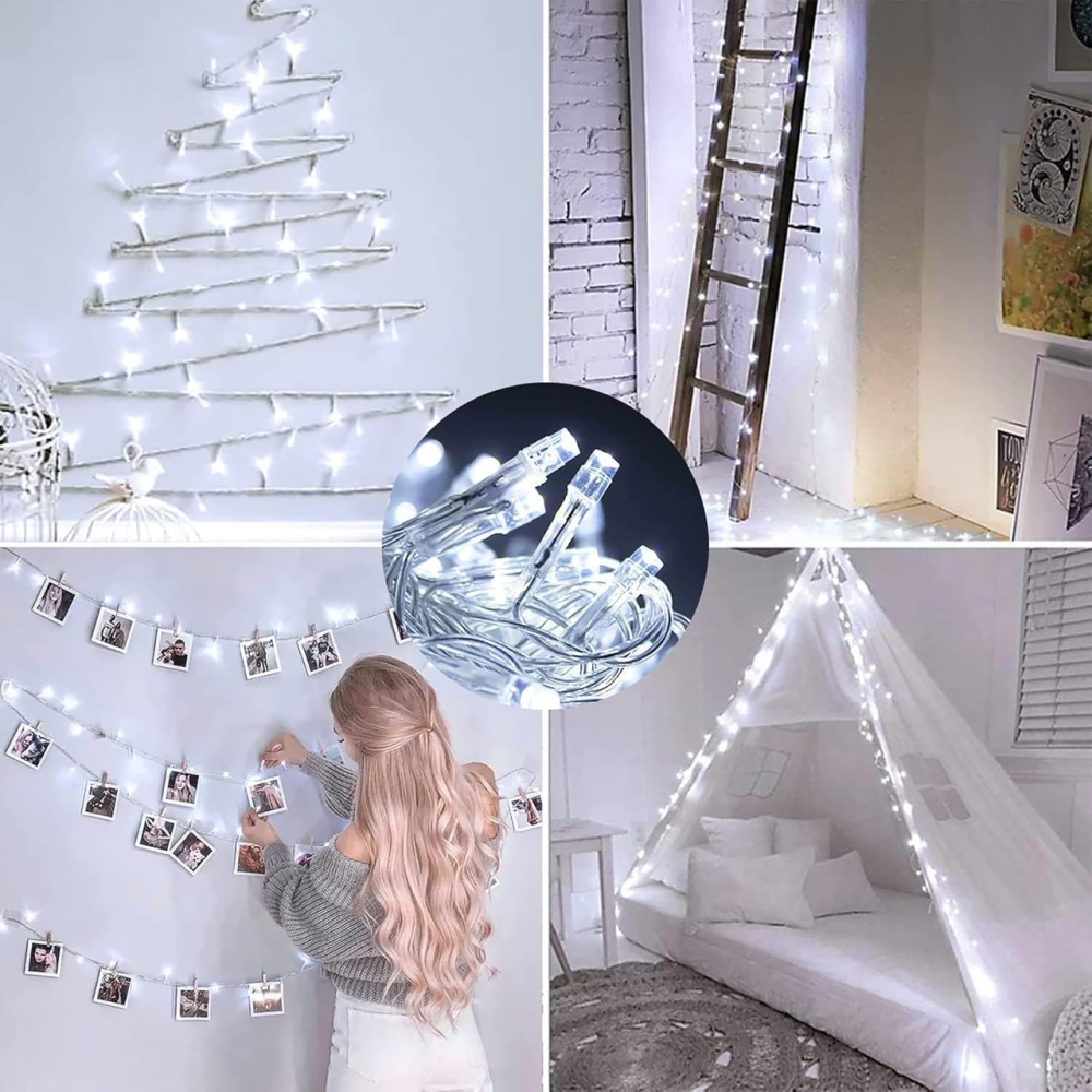 Гірлянда Lezonic Outdoor Fairy Lights 12 м — холодне світло, що створює атмосферу преміум простору Київ - фото 3