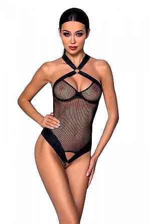 Сітчастий боді з халтером Passion Amanda Body S/M, black Sex Aura Київ