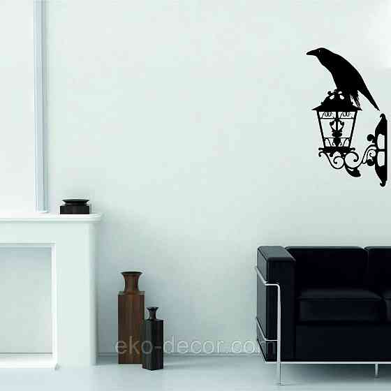 Декоративне настінне 3D Панно «Ворон» Декор на стіну з об'ємом Київ
