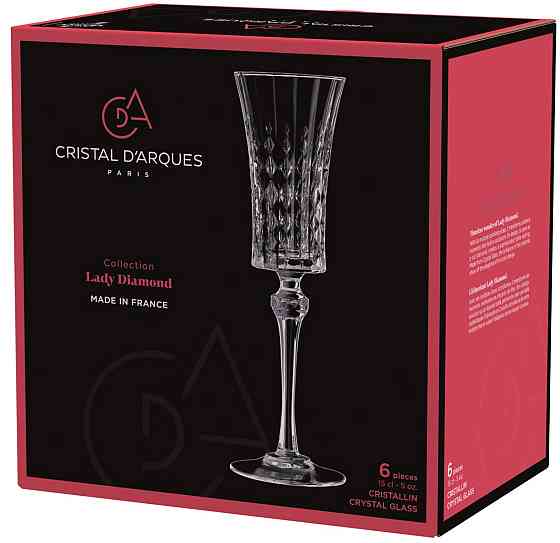 Набор бокалов Cristal d'Arques Paris Lady Diamond, 6х150 мл (6672175) Киев