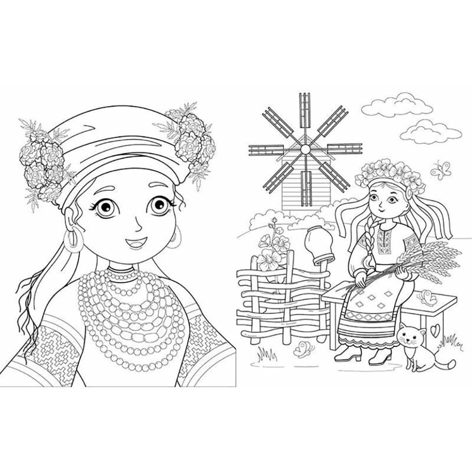 Велика книга розмальовок Україна 1736020, 64 сторінки Вінниця - фото 4